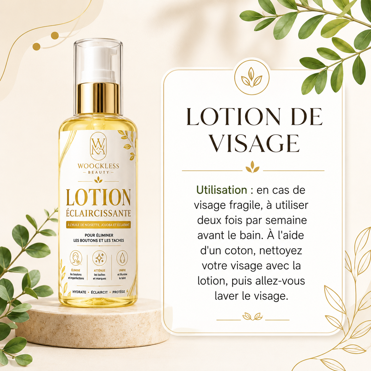 Lotion visage